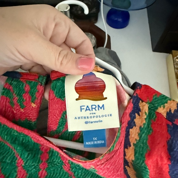 Anthropologie farm Rio sleeveless patchwork print Maxi Dress - Picture 3 of 3